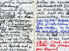 Ausschnitt aus Handkes Notizbuch
