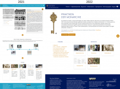 Screenshots der alten Website (im Jahr 2021) und der neuen Website (im Jahr 2022) im Vergleich